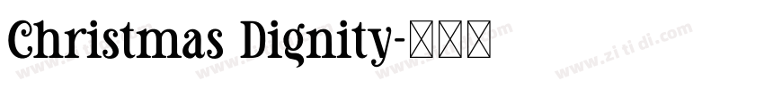 Christmas Dignity字体转换